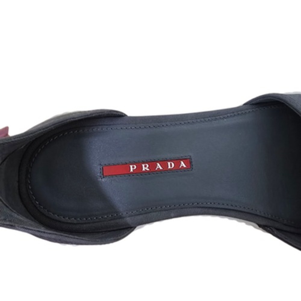Prada Sandals Womens Size 40 US 10 Gray Ankle‎ Strap Flat Rubber Sole 3X5861 - Picture 4 of 12